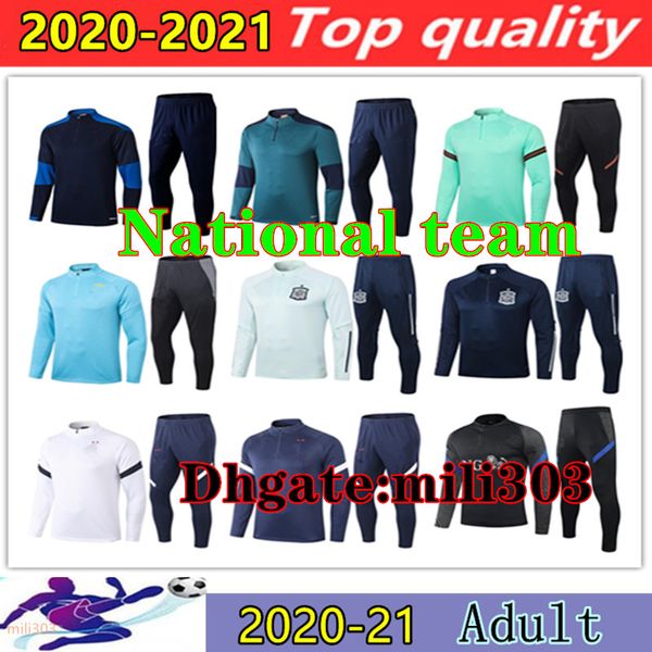2020 2021 national team men tracksuit spain argentina soccer training suit survetement 20 21 fr netherlands belgium football jogging, Black
2020 2021 national team men tracksuit spain argentina soccer training suit survetement 20 21 fr netherlands belgium football jogging, Black