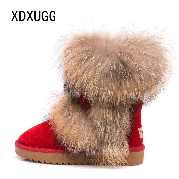 2020 new fashion big fox fur woman snow lady winter genuine cowhide leather mid-calf warm women boots shoes 1026, Black
2020 new fashion big fox fur woman snow lady winter genuine cowhide leather mid-calf warm women boots shoes 1026, Black