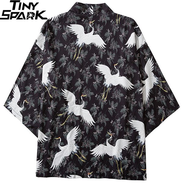 japanese kimono jacket crane leaf print hip hop men japan style streetwear summer thin clothes loose kg-572, Black;brown
japanese kimono jacket crane leaf print hip hop men japan style streetwear summer thin clothes loose kg-572, Black;brown