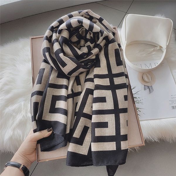 vipfor decoration cotton hemp korean women's spring autumn simple geometric with silk scarf shawl and winter warm neck mvp, Blue;gray
vipfor decoration cotton hemp korean women's spring autumn simple geometric with silk scarf shawl and winter warm neck mvp, Blue;gray