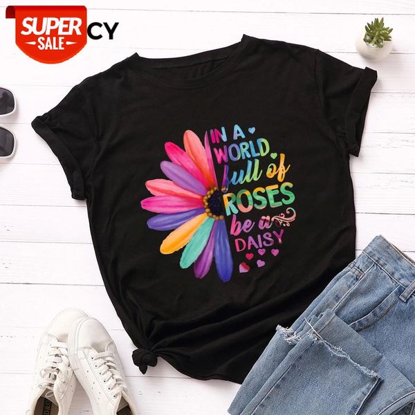jfuncy plus size 100% cotton summer tshirt creative printed new daisies women t-shirt short sleeve woman tee female t shirt #ne7o, White
jfuncy plus size 100% cotton summer tshirt creative printed new daisies women t-shirt short sleeve woman tee female t shirt #ne7o, White