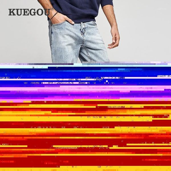 kuegou 2021 spring cotton blue distressed skinny jeans men streetwear brand slim fit denim pants for male stretch trousers 18371
kuegou 2021 spring cotton blue distressed skinny jeans men streetwear brand slim fit denim pants for male stretch trousers 18371
