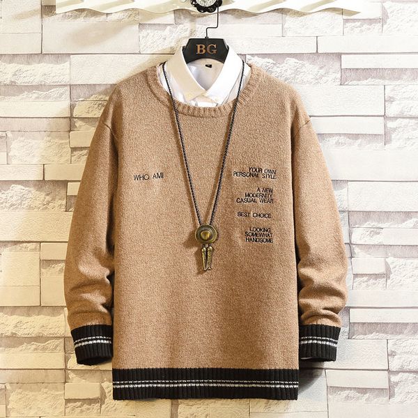 2021 new fashion classic o-neck black white sweater men's oversize pull long sleeves pullover for autumn spring winter ov5b, White;black 
2021 new fashion classic o-neck black white sweater men's oversize pull long sleeves pullover for autumn spring winter ov5b, White;black