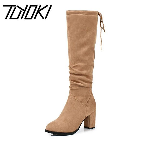 tuyoki new black women knee high boots winter fur zipper square high heels shoes woman lace up warm long boots size 30-43
tuyoki new black women knee high boots winter fur zipper square high heels shoes woman lace up warm long boots size 30-43
