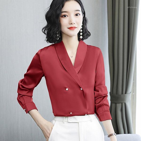 korean silk women blouses women long sleeve shirts woman sain silk blouse plus size blusas mujer de moda 2020 verano shirt1, White
korean silk women blouses women long sleeve shirts woman sain silk blouse plus size blusas mujer de moda 2020 verano shirt1, White