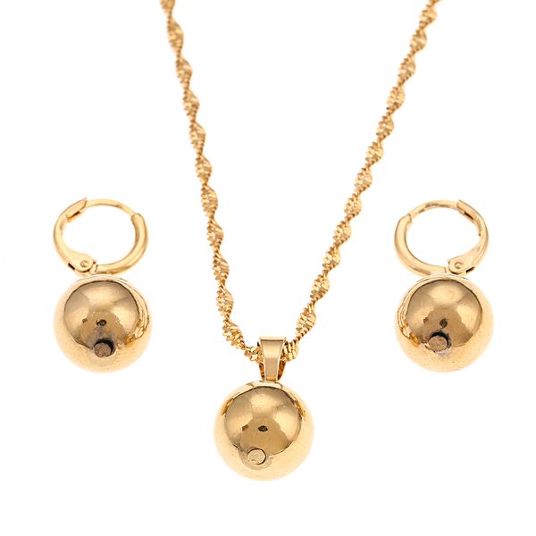 new fashion gold color ball bead beads earrings pendant jewelry set necklace for women, Silver
new fashion gold color ball bead beads earrings pendant jewelry set necklace for women, Silver