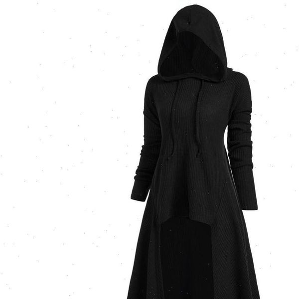 womens sweaters fashion hooded plus size vintage cloak high low sweater blouse pull femme hiver sweater women, White;black
womens sweaters fashion hooded plus size vintage cloak high low sweater blouse pull femme hiver sweater women, White;black