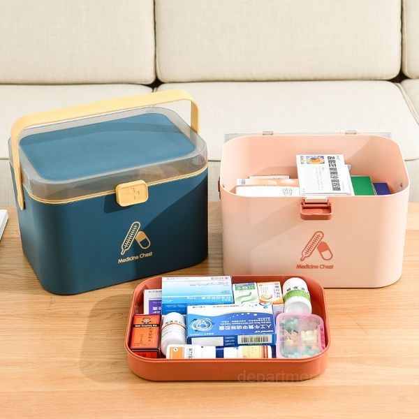 a-household large capacity medical first aid box multi-layer emergency storage box family medicine
a-household large capacity medical first aid box multi-layer emergency storage box family medicine
