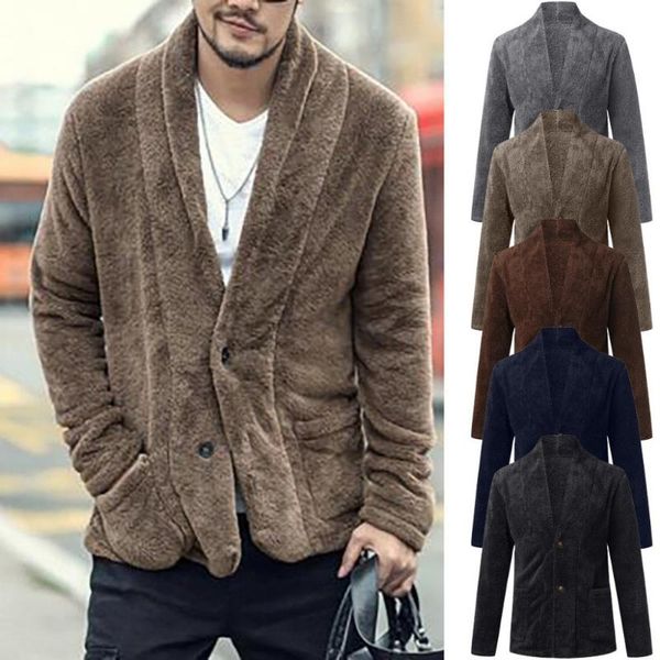 men's sweaters autumn winter warm loose plush cardigan long furry coat blouses 12.10, White;black
men's sweaters autumn winter warm loose plush cardigan long furry coat blouses 12.10, White;black