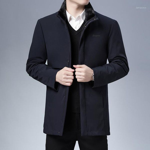 925/2020 men long in winter coats collar middle-aged father detachable bladder1, Black
925/2020 men long in winter coats collar middle-aged father detachable bladder1, Black