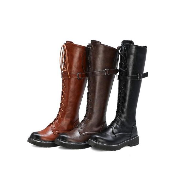 autumn winter plush warm knee high boots med heel platform buckle zip sapatos femininos lace up women boots size 34-43 c3356-3, Black
autumn winter plush warm knee high boots med heel platform buckle zip sapatos femininos lace up women boots size 34-43 c3356-3, Black
