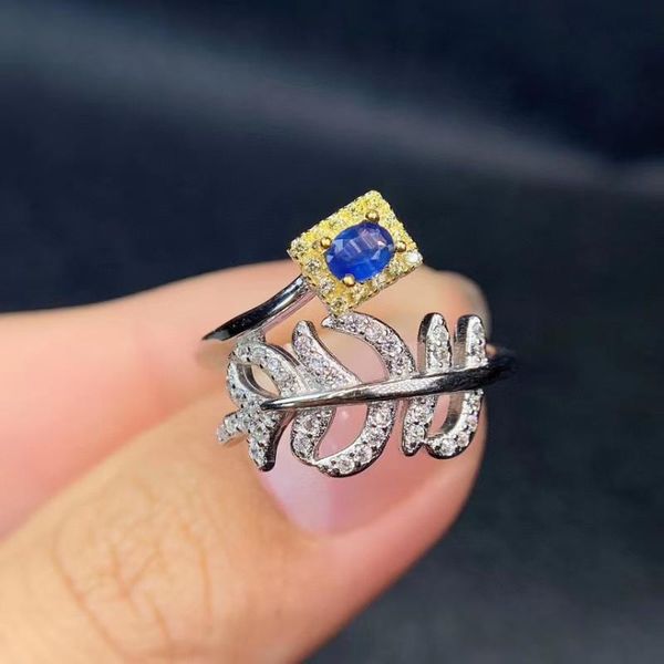 cluster rings elegant natural and real sapphire ring 925 sterling silver, Golden;silver
cluster rings elegant natural and real sapphire ring 925 sterling silver, Golden;silver