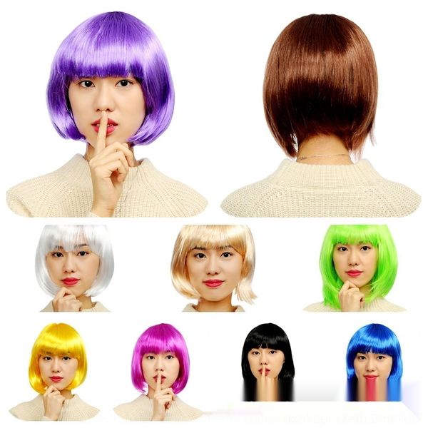 wsm4x masquerade facli halloween hair hair short head bangs bobo head bobo wig students students wig party
wsm4x masquerade facli halloween hair hair short head bangs bobo head bobo wig students students wig party
