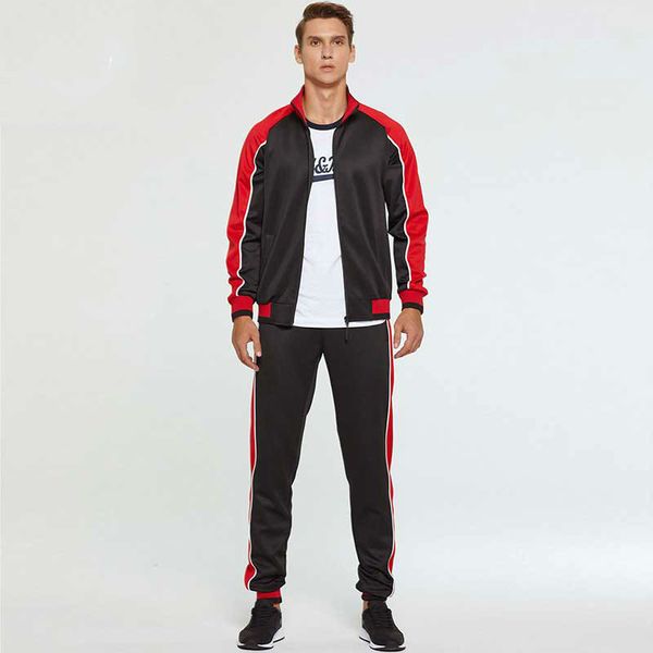 men tracksuit sportswear 2020 2 piece sets fleece jacket + pants casual men's track suit streetwear fitness large size -4xl, Gray
men tracksuit sportswear 2020 2 piece sets fleece jacket + pants casual men's track suit streetwear fitness large size -4xl, Gray