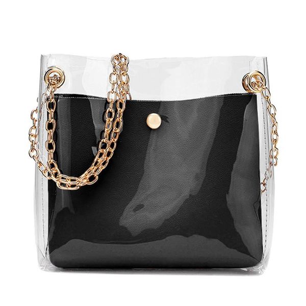 2020 fashion women brand mini small solid shoulder bag with chain clear transparent girls cute composite bag female handbag #45c
2020 fashion women brand mini small solid shoulder bag with chain clear transparent girls cute composite bag female handbag #45c