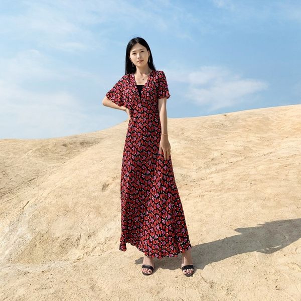 wfpnd summer women 2020 new fashion women's v-neck high waist holiday skirt short sleeve tpwp3 long casual long dress dress, Black;gray
wfpnd summer women 2020 new fashion women's v-neck high waist holiday skirt short sleeve tpwp3 long casual long dress dress, Black;gray