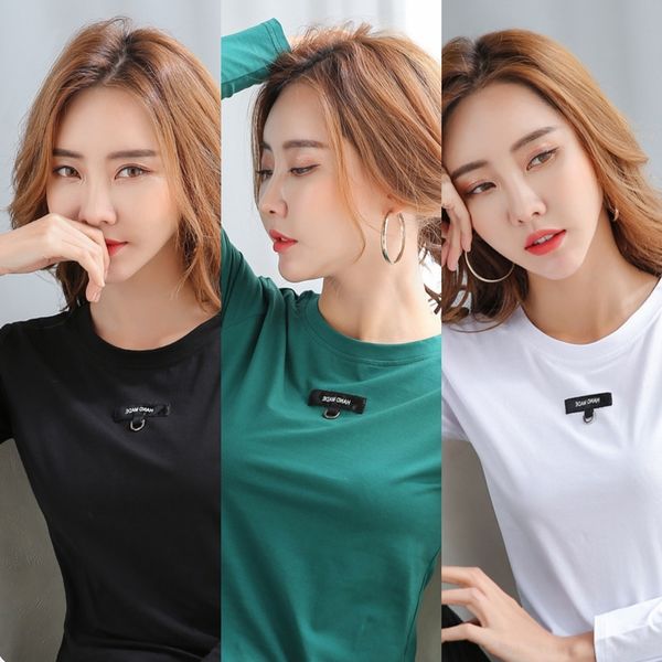 40fdy simple sleeve 2020 autumn new student large women's long wear t-shirt korean ins women's version t-shirt clothes versatile c, White
40fdy simple sleeve 2020 autumn new student large women's long wear t-shirt korean ins women's version t-shirt clothes versatile c, White