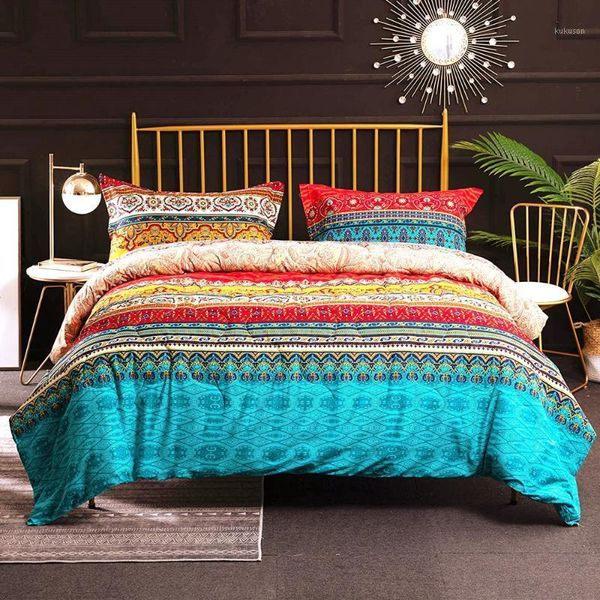 sucses comforter set brushsed cotton soft bohemian bedding comforter sets 3-piece retro boho striped bed set1
sucses comforter set brushsed cotton soft bohemian bedding comforter sets 3-piece retro boho striped bed set1