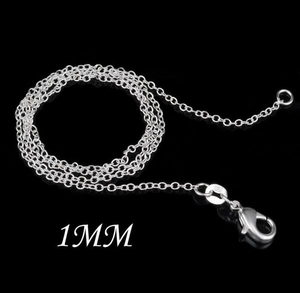 925 silver chain 1mm 18 inch o chain necklace/ 50cm stainless steel chain fit diy pendant necklaces christmas gift 100 p
925 silver chain 1mm 18 inch o chain necklace/ 50cm stainless steel chain fit diy pendant necklaces christmas gift 100 p