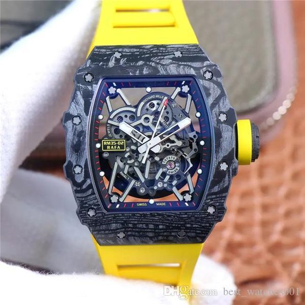 zf rm035-2 montre de luxe carbon fiber pattern case rubber strap titanium buckle mechanical automatic mens watch, Slivery;brown
zf rm035-2 montre de luxe carbon fiber pattern case rubber strap titanium buckle mechanical automatic mens watch, Slivery;brown