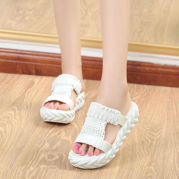 slippers women 2021 summer student wedges soft platform knit ladies flat sandals sandalias mujer1, Black
slippers women 2021 summer student wedges soft platform knit ladies flat sandals sandalias mujer1, Black