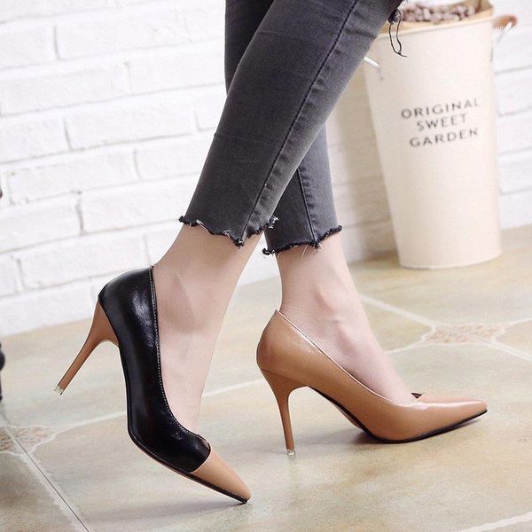 2020 women pumps fashion spell color high heels single shoes female summer patent leather wedding party shoes woman 9cm1, Black
2020 women pumps fashion spell color high heels single shoes female summer patent leather wedding party shoes woman 9cm1, Black
