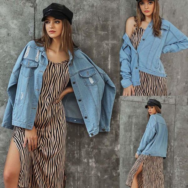 women's jackets fashion womens denim long sleeve button bomber jacket casual coat outwear shirt female clothing x826, Black;brown
women's jackets fashion womens denim long sleeve button bomber jacket casual coat outwear shirt female clothing x826, Black;brown