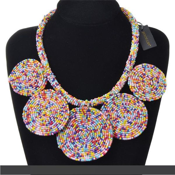 JEROLLIN 7 Colors Beads Braided Statement Necklace Geometric Chunky Bib Collar Pendant Necklaces For Women Jewelry Accessories
JEROLLIN 7 Colors Beads Braided Statement Necklace Geometric Chunky Bib Collar Pendant Necklaces For Women Jewelry Accessories