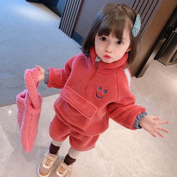 winter 2020 new children's and girls' embroidered smiling face cashmere suit children's clothing wholesale 11-24x1019, White
winter 2020 new children's and girls' embroidered smiling face cashmere suit children's clothing wholesale 11-24x1019, White