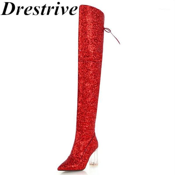 drestrive women winter boots big size 32-43 sequined cloth lace-up pointed toe fashion zipper crystal heel 8.5 cm high shaft1, Black
drestrive women winter boots big size 32-43 sequined cloth lace-up pointed toe fashion zipper crystal heel 8.5 cm high shaft1, Black