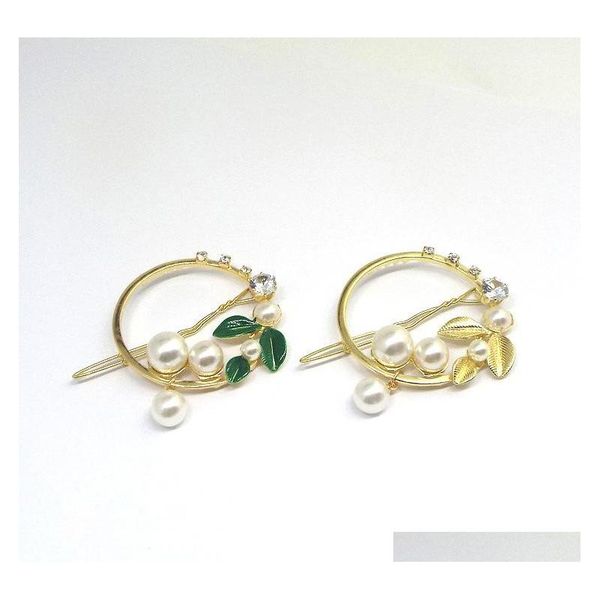 europe fashion jewelry women's vintage circle leaves pearls barrette hairpin hair clip bobby pin l sqcrrc homes2007, Golden;silver
europe fashion jewelry women's vintage circle leaves pearls barrette hairpin hair clip bobby pin l sqcrrc homes2007, Golden;silver