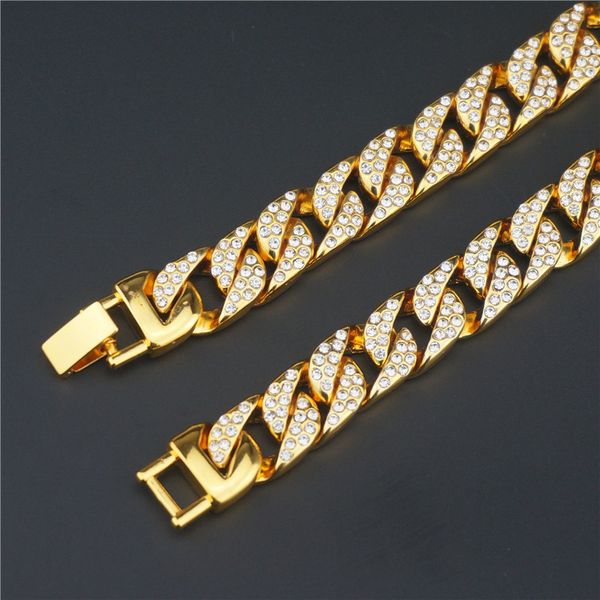 luxury european and american 15mm full diamond cuban link chain hiphop exaggerated hip hop bracelet amazon jewelry bracelet fashion, Black
luxury european and american 15mm full diamond cuban link chain hiphop exaggerated hip hop bracelet amazon jewelry bracelet fashion, Black