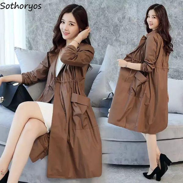 trench women solid adjustable waist pockets oversize 3xl loose trendy leisure korean style elegant thin womens coats all-match1, Tan;black
trench women solid adjustable waist pockets oversize 3xl loose trendy leisure korean style elegant thin womens coats all-match1, Tan;black