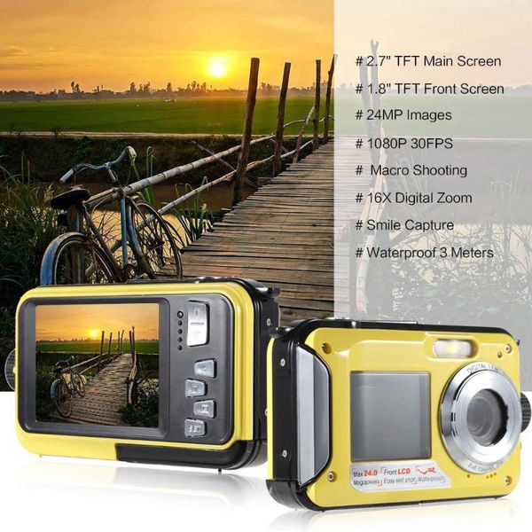 full hd 24 mp video recorder selfie dual dv recording 2.7-inch full-color lcd display 10 meters waterproof digital camera
full hd 24 mp video recorder selfie dual dv recording 2.7-inch full-color lcd display 10 meters waterproof digital camera
