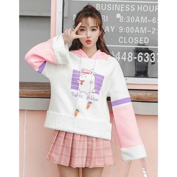 merry pretty cartoon print bunny hoody sweatshirt women thick warm kawaii sweatshirts with rabbit ears on hood sweet pullovers 201203, Black
merry pretty cartoon print bunny hoody sweatshirt women thick warm kawaii sweatshirts with rabbit ears on hood sweet pullovers 201203, Black