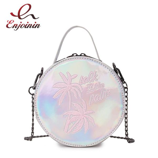 fashion dazzling laser embroidered coconut tree letter round ladies tote chain shoulder bag mini messenger bag girl's handbag
fashion dazzling laser embroidered coconut tree letter round ladies tote chain shoulder bag mini messenger bag girl's handbag