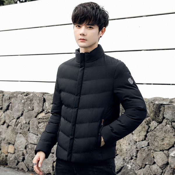 thickened student winter coat trend short handsome down cotton padded jacket men's, Black
thickened student winter coat trend short handsome down cotton padded jacket men's, Black