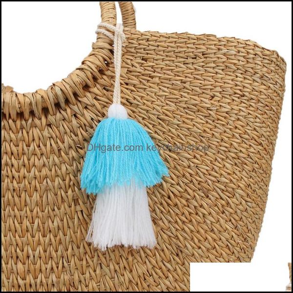 keychains fashion accessories blue white tassel women handbag charms bag hanging for summer jewelry keyring drop delivery 2021 zxbvp, Silver
keychains fashion accessories blue white tassel women handbag charms bag hanging for summer jewelry keyring drop delivery 2021 zxbvp, Silver