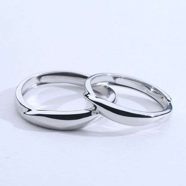 925 sterling silver couples ring japanese and korean trend new fashion dui jie womens opening ring student minimalist alive mans ring, Slivery;golden
925 sterling silver couples ring japanese and korean trend new fashion dui jie womens opening ring student minimalist alive mans ring, Slivery;golden