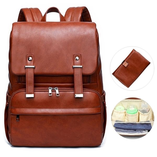 luxury waterproof pu baby diaper bag backpack bags organizer mummy leather maternity baby bag for mom mummy stroller diaper bag 201125
luxury waterproof pu baby diaper bag backpack bags organizer mummy leather maternity baby bag for mom mummy stroller diaper bag 201125