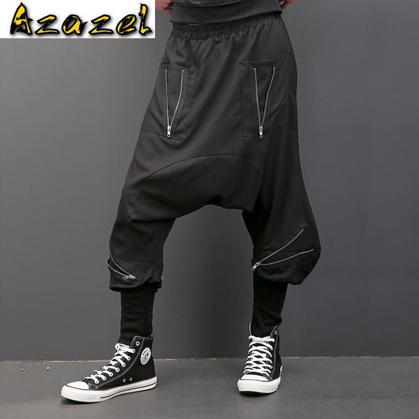 2020 europe tide male street personality zipper large crotch harem pants new men's casual pants hip hop men skateboard, Black
2020 europe tide male street personality zipper large crotch harem pants new men's casual pants hip hop men skateboard, Black