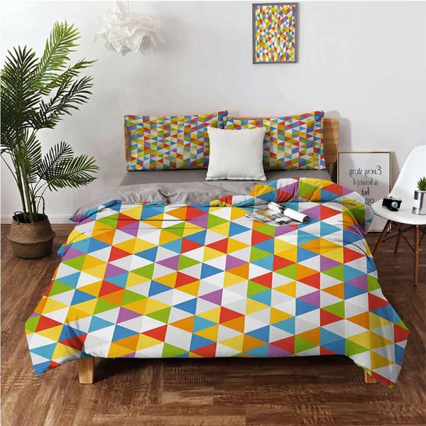 abstract color triangle figures graphic geometric pattern design illustrationbedding 3-piece set
abstract color triangle figures graphic geometric pattern design illustrationbedding 3-piece set