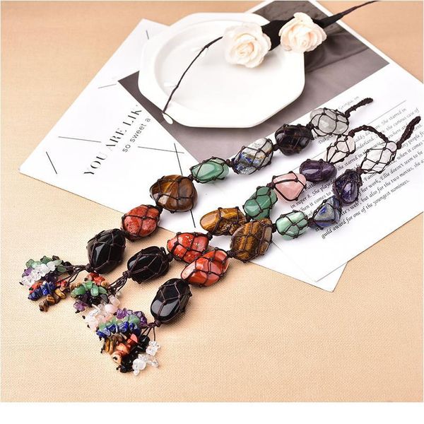 seven chakras tassel natural crystal gemstone handmade mobile ornaments car home decoration spiritual meditation qyltja, Black
seven chakras tassel natural crystal gemstone handmade mobile ornaments car home decoration spiritual meditation qyltja, Black