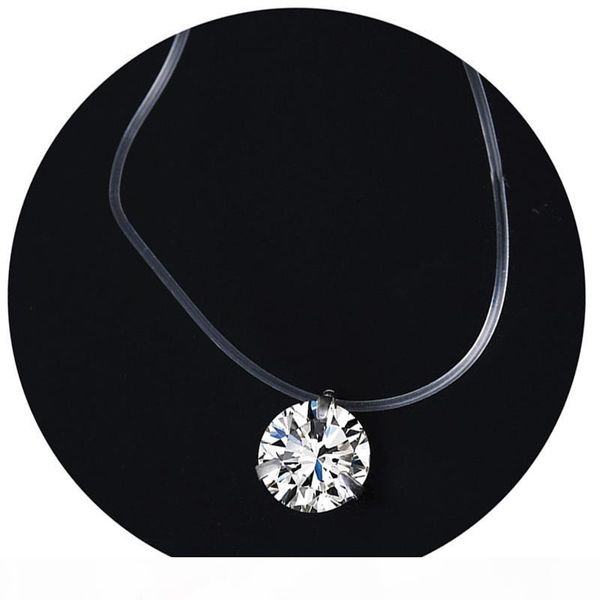 reduced invisible transparent fish line zircon necklace women clavicle chain pendant necklace for women accessories, Silver
reduced invisible transparent fish line zircon necklace women clavicle chain pendant necklace for women accessories, Silver