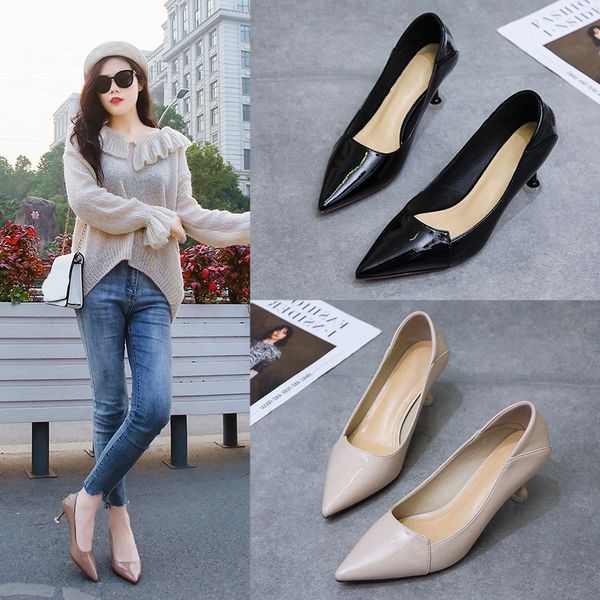 dress shoes woman office ladies shallow mouth beige high heels pointed pumps sandals clogs for women all-match slip, Black
dress shoes woman office ladies shallow mouth beige high heels pointed pumps sandals clogs for women all-match slip, Black
