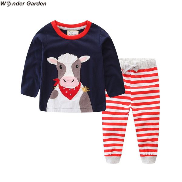 2020 wonder garden autumn cow animal children's wear suits long-sleeved boy t-shirt pants outfits, White
2020 wonder garden autumn cow animal children's wear suits long-sleeved boy t-shirt pants outfits, White