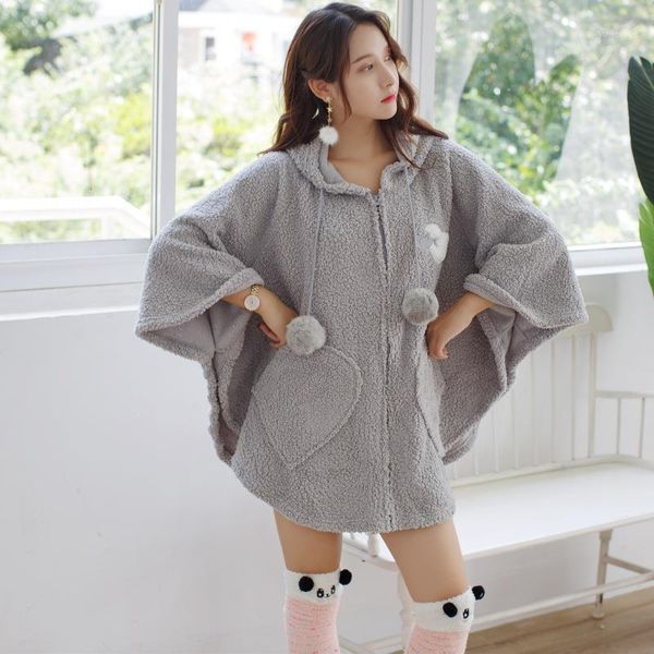 flannel plush hooded women's cape solid thick warm shawls home bathgown with socks winter autumn home clothes1, Black;red
flannel plush hooded women's cape solid thick warm shawls home bathgown with socks winter autumn home clothes1, Black;red