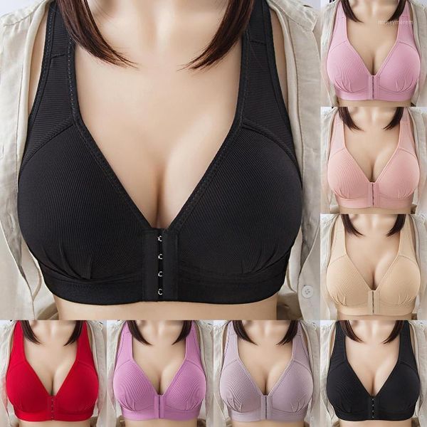 bras women front buckle underwear large size wire soft thin brasieres push up bra female lace adjustable shoulder strap bras1, Red;black
bras women front buckle underwear large size wire soft thin brasieres push up bra female lace adjustable shoulder strap bras1, Red;black