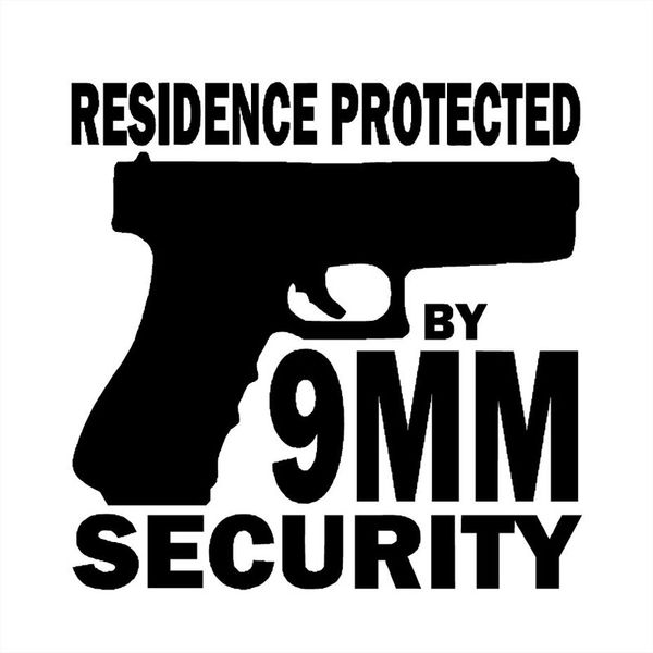 15.5x15.5cm residence protected by 9mm security gun vinyl decals car sticker s8-0026
15.5x15.5cm residence protected by 9mm security gun vinyl decals car sticker s8-0026