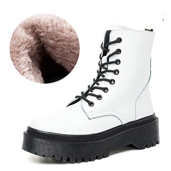 winter motorcycle boots women warm plush snow boot genuine leather rubber platform lace up punk ladies shoe botas mujer, Black
winter motorcycle boots women warm plush snow boot genuine leather rubber platform lace up punk ladies shoe botas mujer, Black